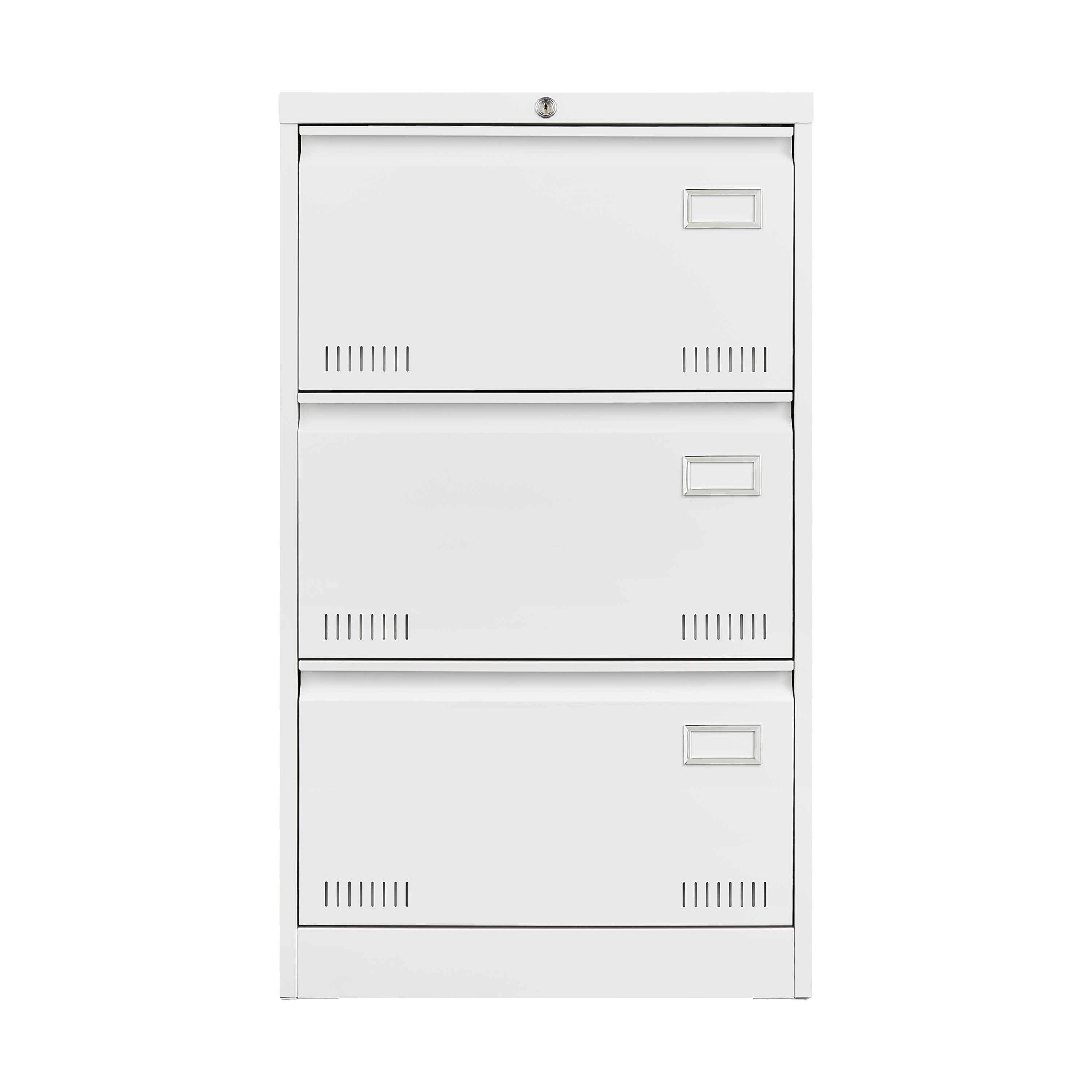 Filing Cabinet Lateral File Cabinet 3 Drawer, White Filing Cabinets with Lock, Locking Metal File Cabinets Three Drawer Office Cabinet for Legal/Letter/A4/F4 Home Offic