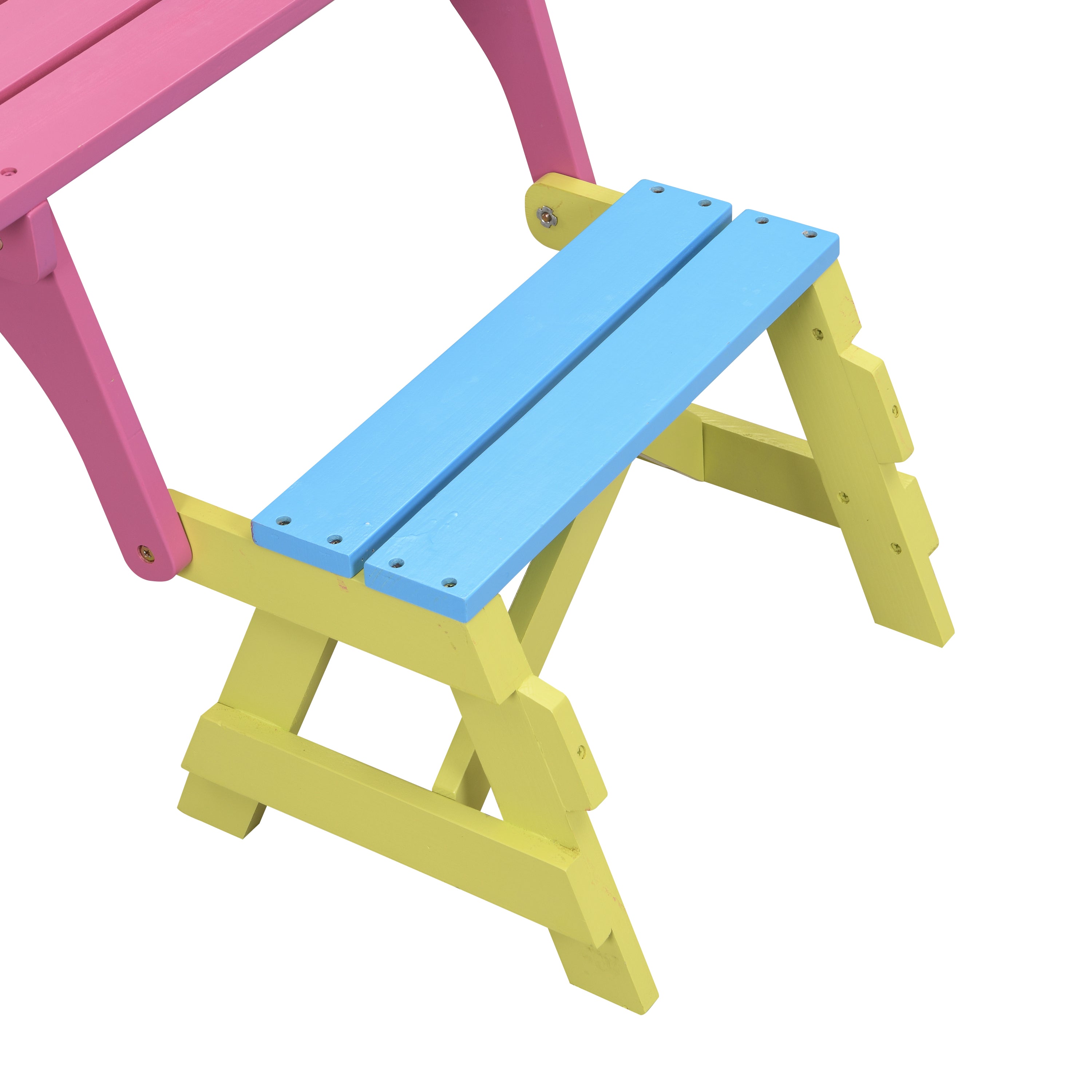 KID'S MULTI-FUNCTIONAL ARM CHAIR,TABLE+ 2 BENCHES (All-in-one)