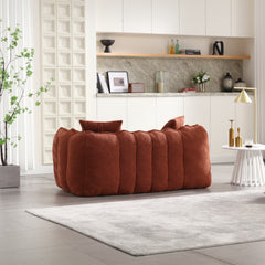 Soft beanbag chair with high resilience foam core for two people. The comfortable square recliner sofa is ideal for family members and friends engaged in games, reading, watching TV