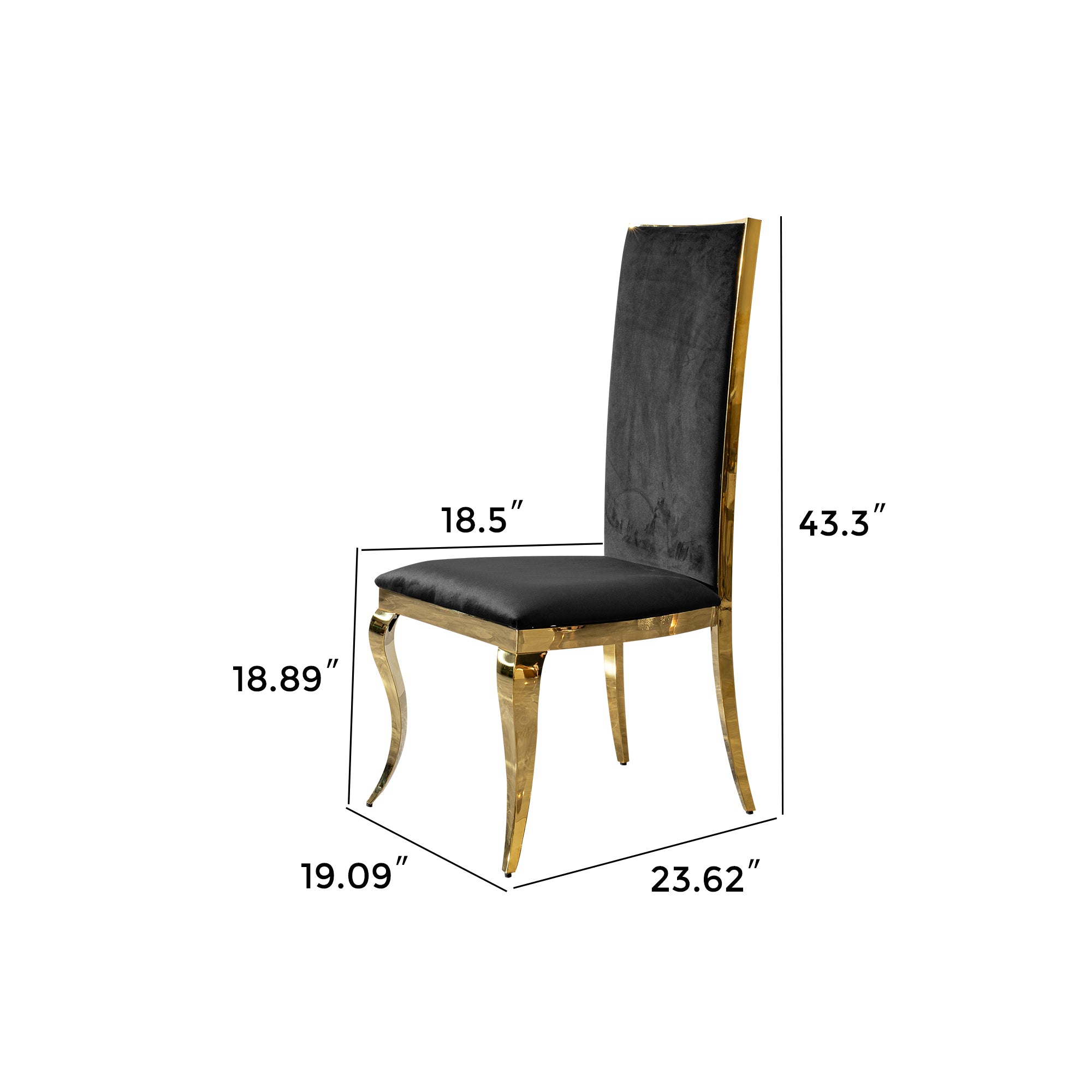 Marble Pattern Dining Table, Gold Base, Set of 6
