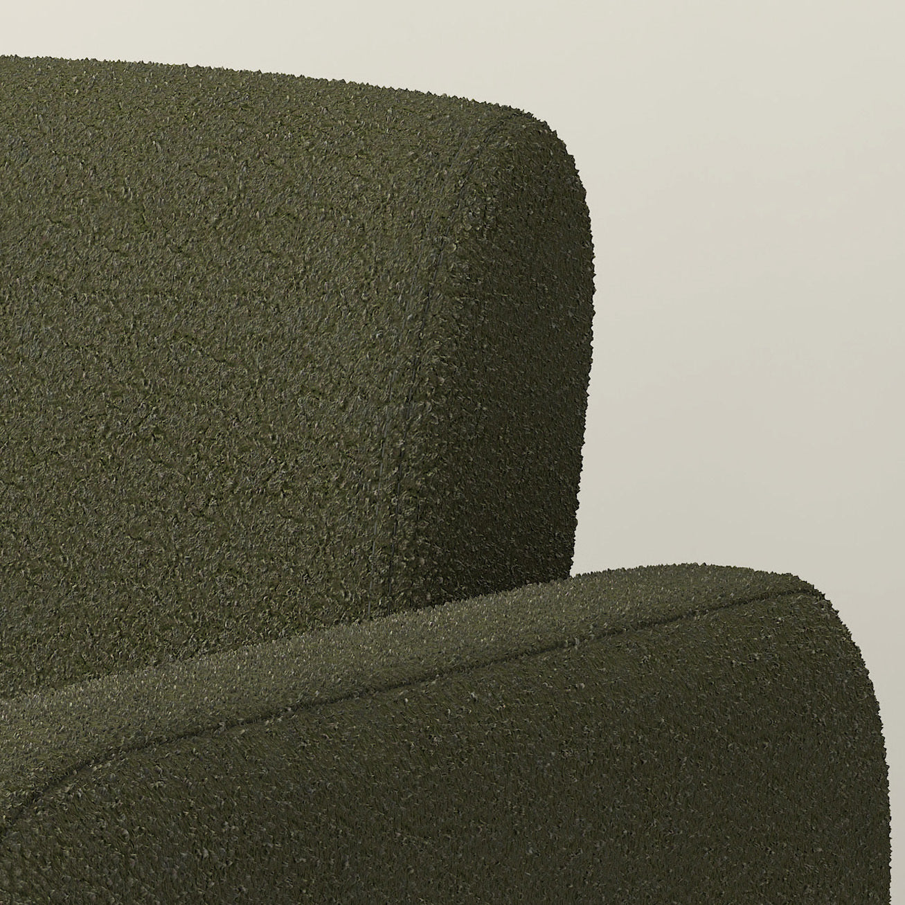 Green single sofa chair, upholstered comfortable chair with armrests, for dining room/bedroom/living room/reception - Green (30.9"*30.51"*30.11")