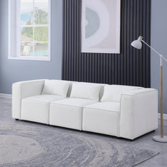 modular sofa   BEIGE  chenille fabric,  simple and grand, the seat and back is very soft. this is also a KNOCK DOWN sofa