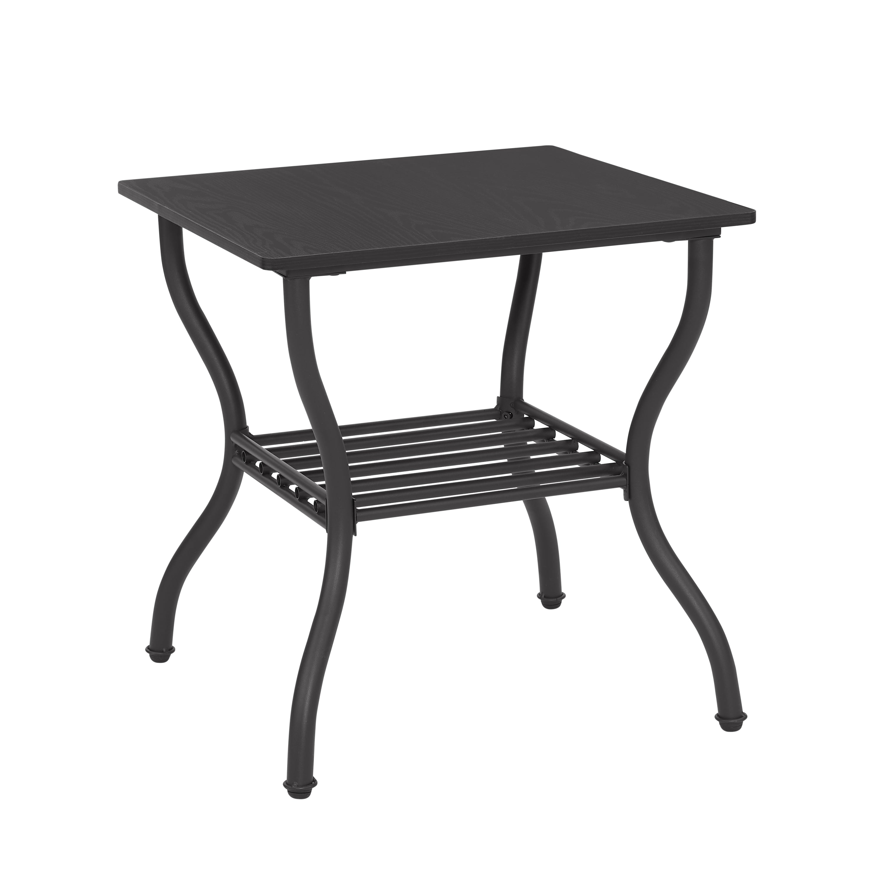 Modern 3-Piece Coffee Table Set, Black Retro Design for Living Room