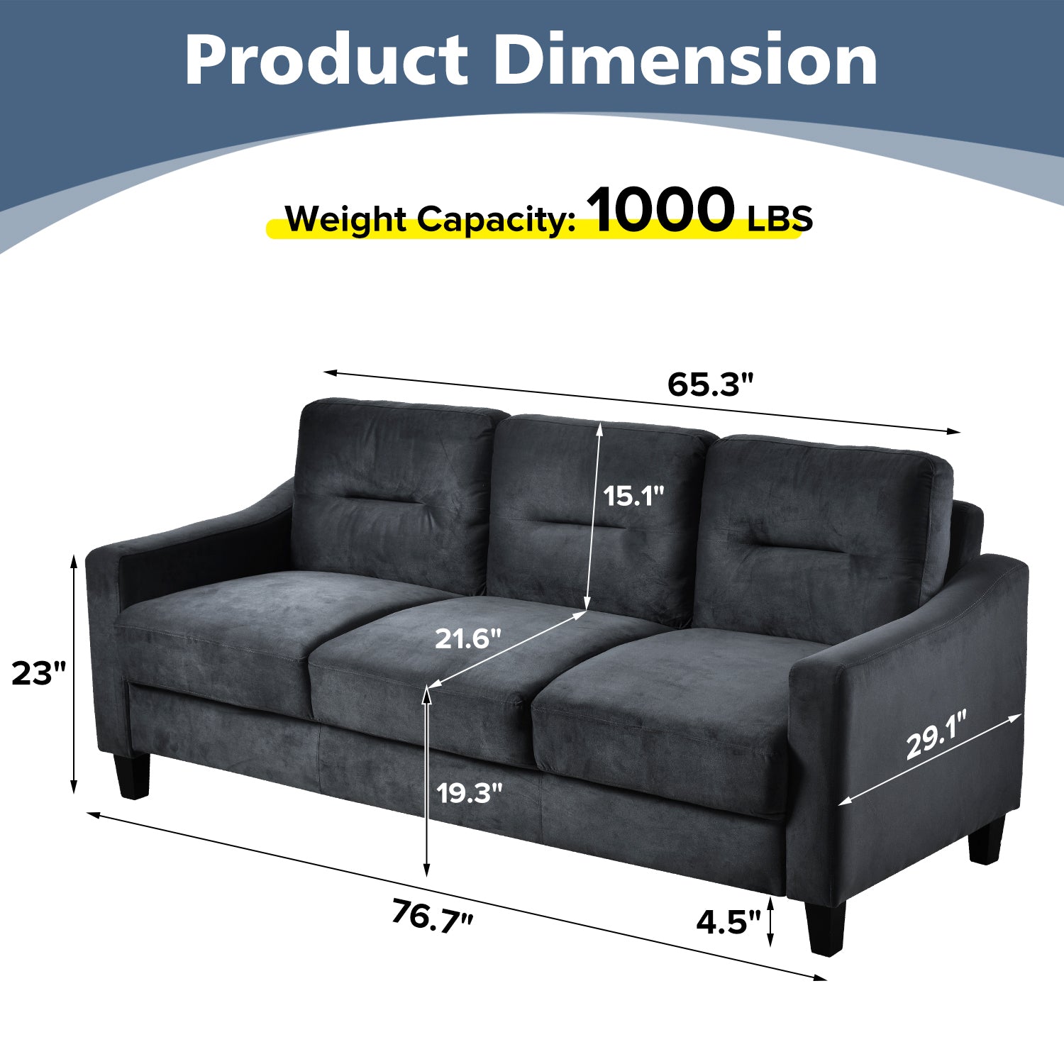 Cozy Sectional Sofa for Living Room, Bedroom, or Office Use