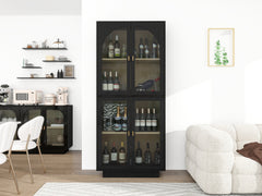 Storage Cabinet with Acrylic Door for Living Room, Dining Room, Study