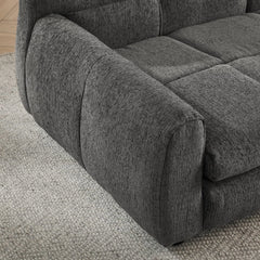 Luxury Dog Sofa Bed for Large & Extra Large Dogs – Elevated Pet Couch with Soft Linen Fabric, Modern Orthopedic Dog Bed, Dark Grey