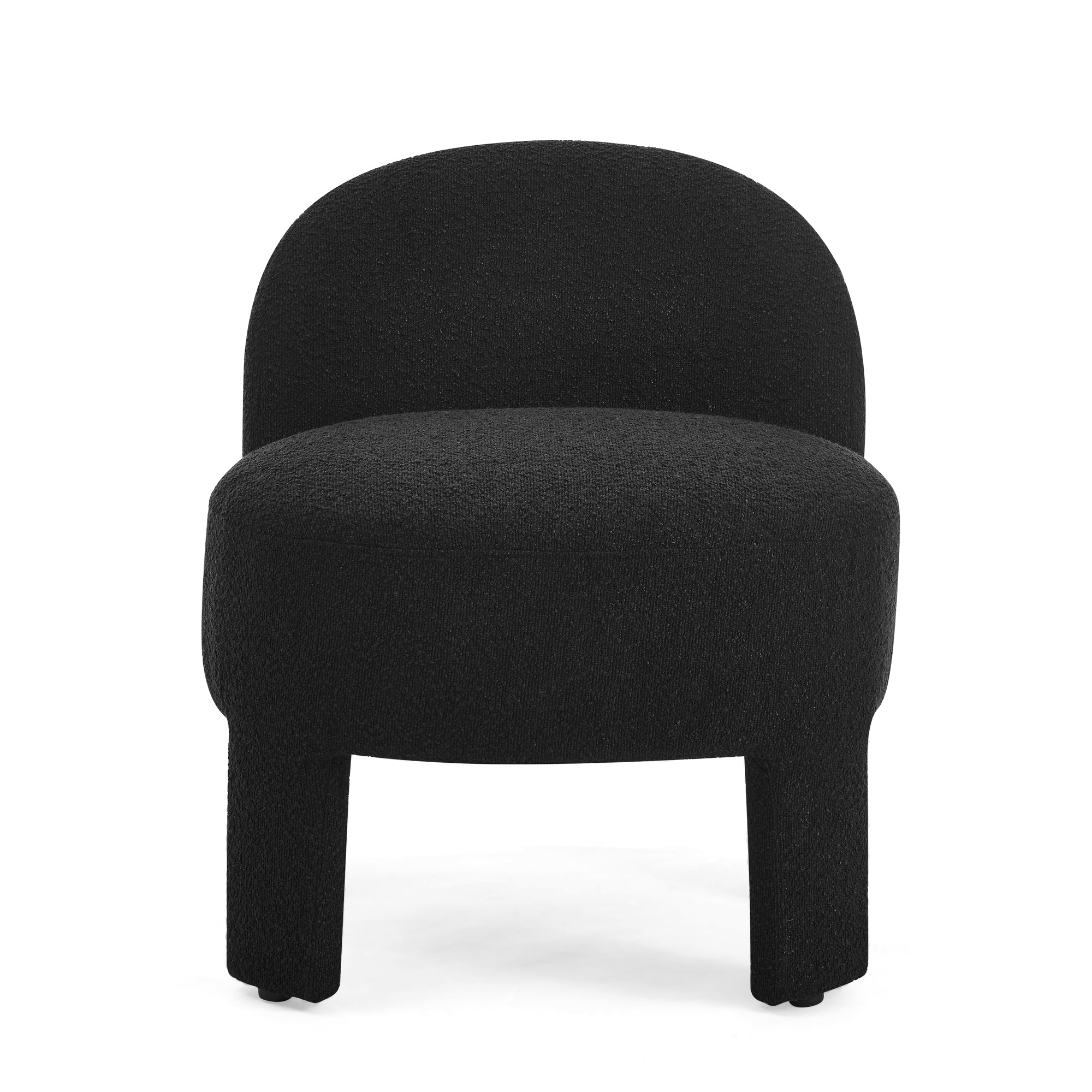 Hoop gauze lounge chair with soft cushion and backrest, need to be assembled, suitable for living room/bedroom/dining room -- BLACK(24.5"*28.75"*28.75")
