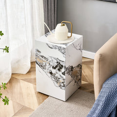 Modern white MDF cube coffee table - suitable for various situations and scenes