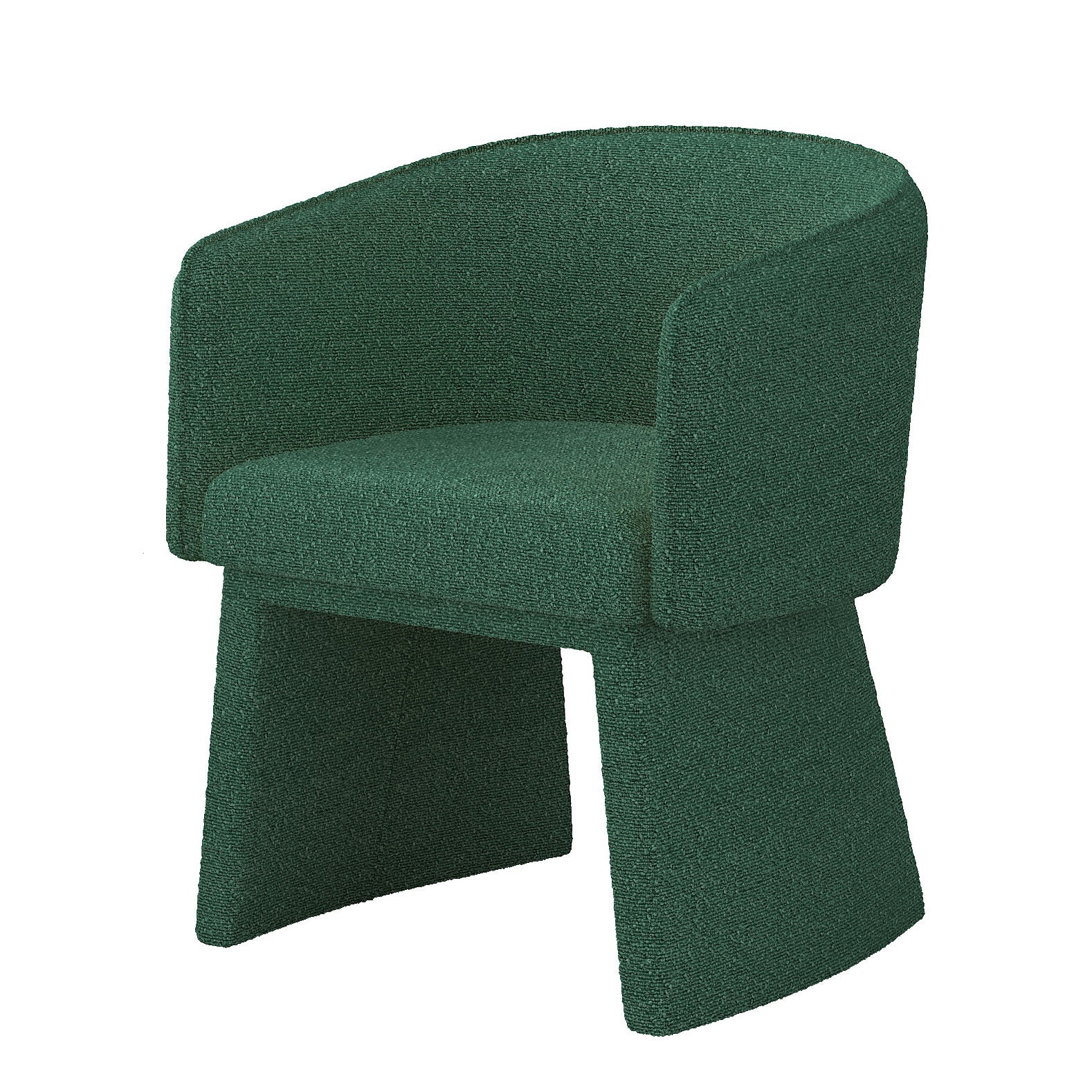 Modern style simple and elegant chair, green leisure chair, suitable for dining/bedroom/living room/reception desk (assembly required)-Green