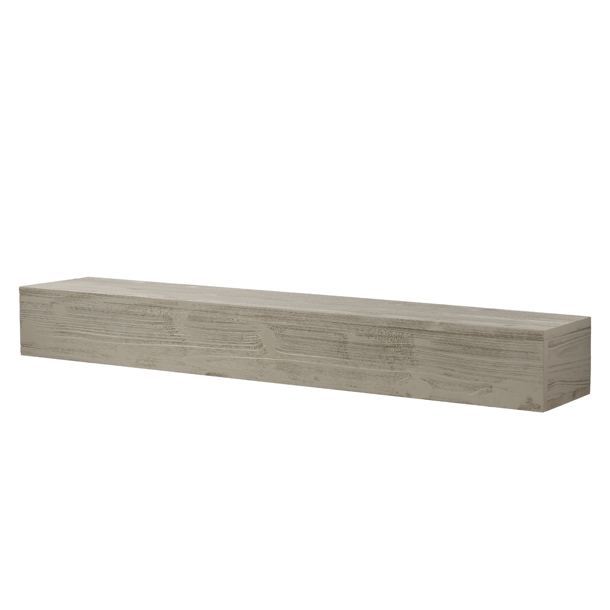 60" Rustic Wood Floating Fireplace Mantel Shelf – Wall-Mounted Home Decor