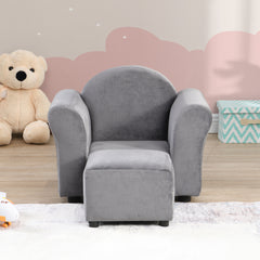 Kids  Chair, Kids Upholstered Couch with ottoman