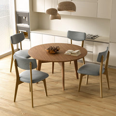 Modern Rubber Wood Dining Chair Chair*2 with Urethane Cushion - Perfect for Diningroom FU01038