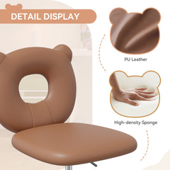 Comfy Bear-Themed Office Chair with Adjustable Swivel – Cozy and Fun Workspace FU01087