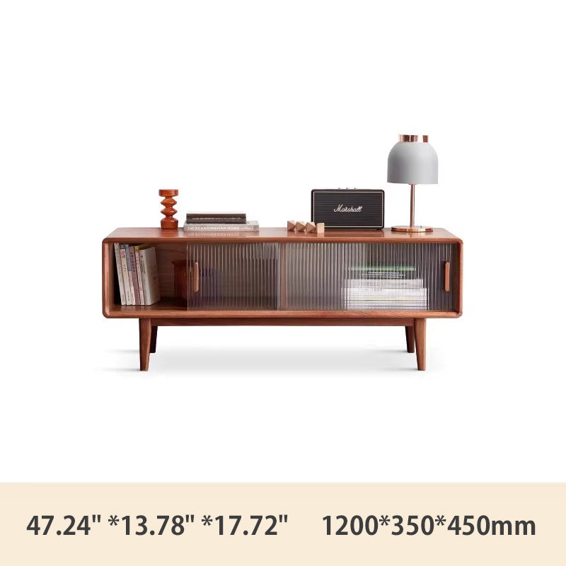 Premium Oak Wood TV Stand - Modern & Stylish Entertainment Center H84N06