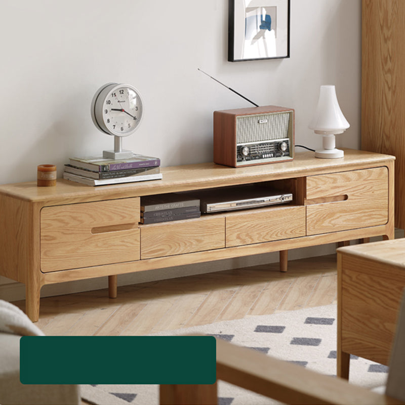 Elegant Red Oak TV Stand - Sturdy and Stylish Entertainment Center H9131