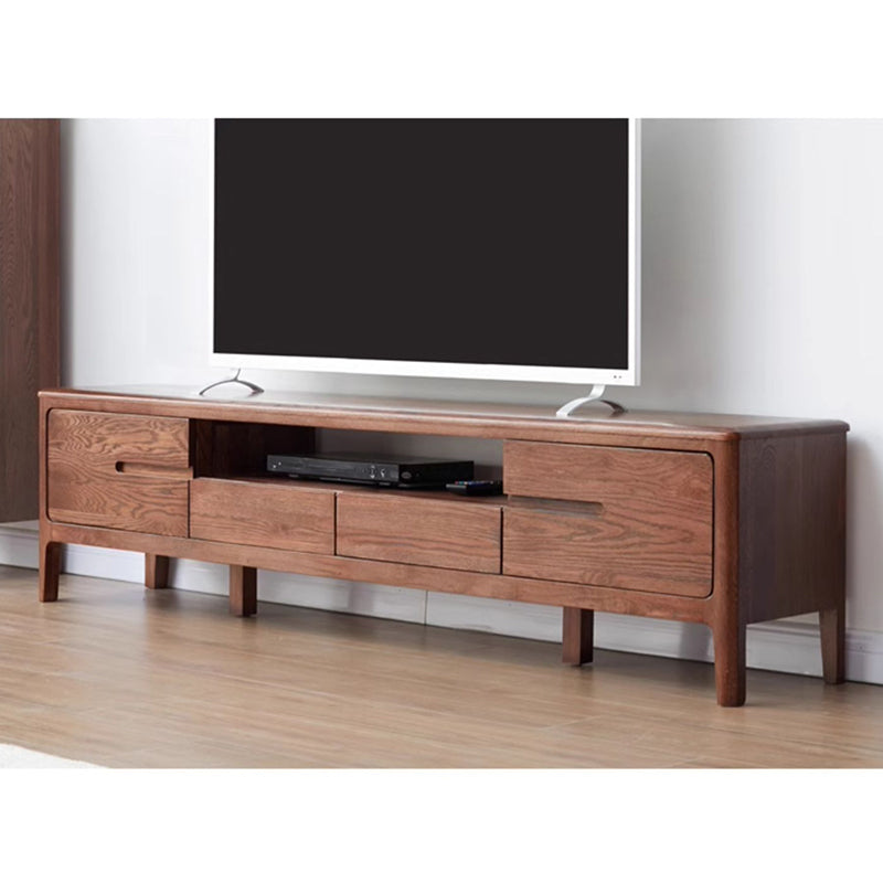 Elegant Red Oak TV Stand - Sturdy and Stylish Entertainment Center H9131