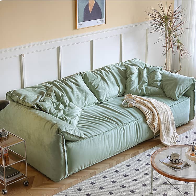 Modern Mint Green Sofa with Premium Down Filling & Solid Wood Frame - Stylish & Durable Design for Living Room Hersa-1642