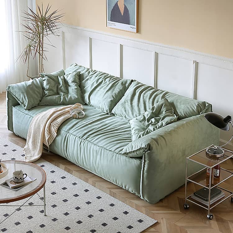 Modern Mint Green Sofa with Premium Down Filling & Solid Wood Frame - Stylish & Durable Design for Living Room Hersa-1642