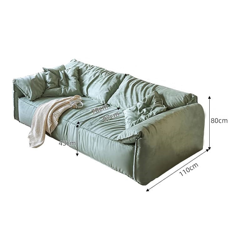 Modern Mint Green Sofa with Premium Down Filling & Solid Wood Frame - Stylish & Durable Design for Living Room Hersa-1642