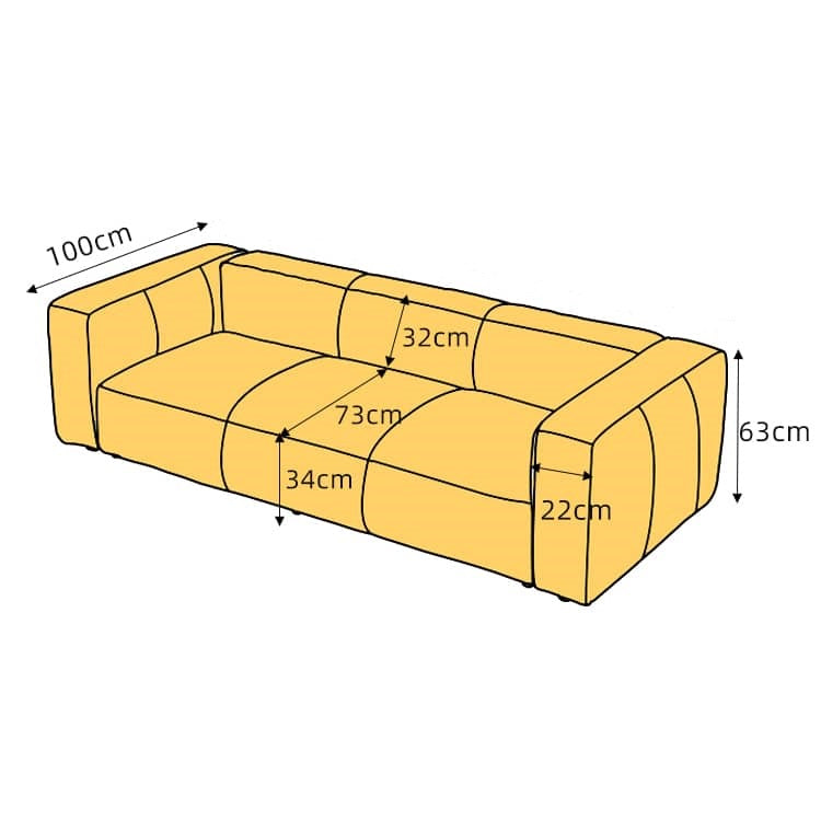 Luxurious Brown Leather Sofa with Durable Pine Frame and Down Filling - Loveseat & 3 Seater Design for Living Room Hersa-1647