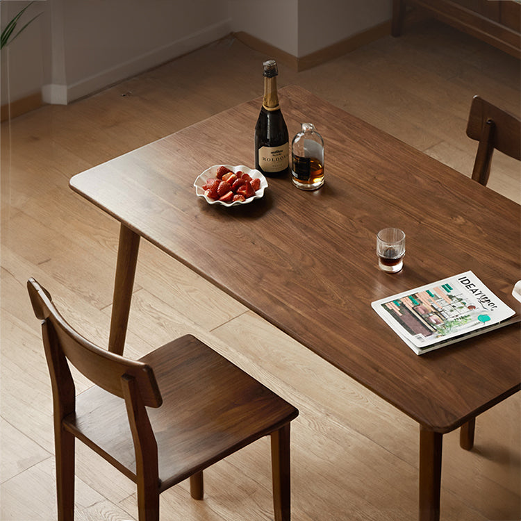 Modern Rectangular Black Walnut Dining Table - Stylish Design for Your Dining Room K36R01