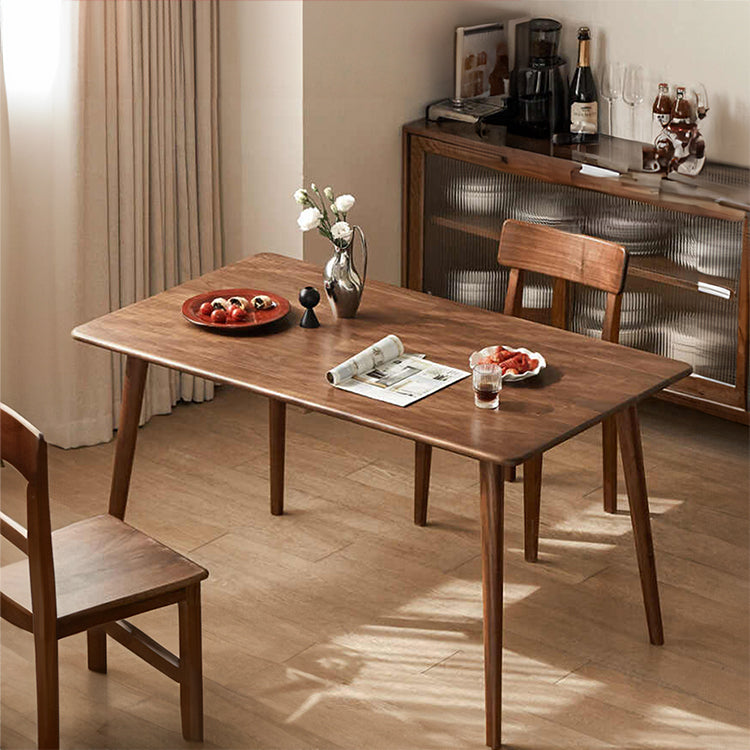 Modern Rectangular Black Walnut Dining Table - Stylish Design for Your Dining Room K36R01