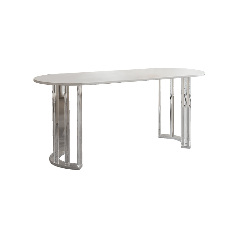 Sleek Sintered Stone Acrylic Table – Modern Elegance for Your Home fjx-2649