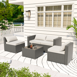 Stylish Rattan Outdoor Sofa Set for Patio, Porch, or Garden PA01001