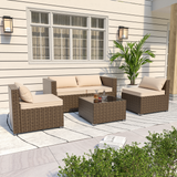 Stylish Rattan Outdoor Sofa Set for Patio, Porch, or Garden PA01001