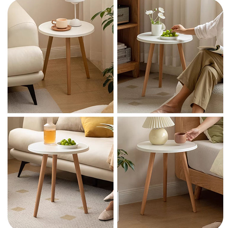 Minimalistic Beech Wood Side Table - Perfect for Living Room or Bedroom R06J18