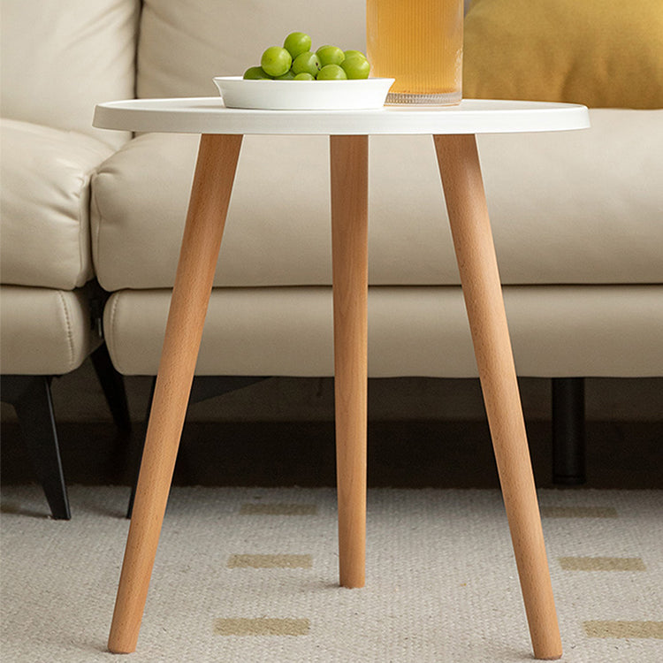 Minimalistic Beech Wood Side Table - Perfect for Living Room or Bedroom R06J18