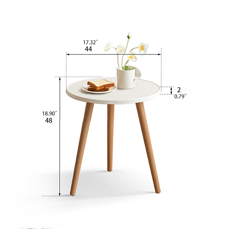 Minimalistic Beech Wood Side Table - Perfect for Living Room or Bedroom R06J18