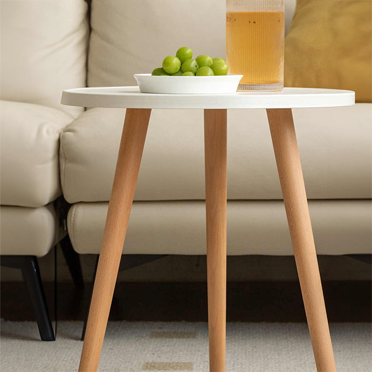 Minimalistic Beech Wood Side Table - Perfect for Living Room or Bedroom R06J18