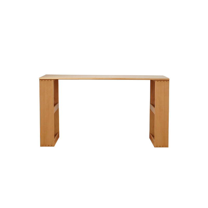 Stylish Multi-Layer Beech Wood Table with Sturdy Metal Legs fxgmz-618