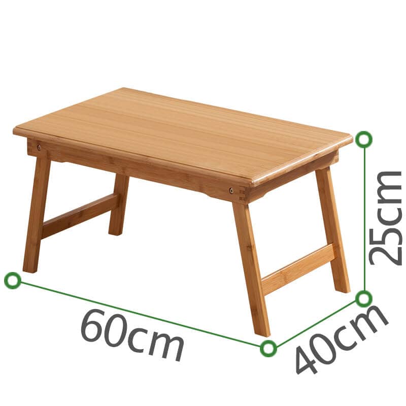 Rectangular Bamboo Coffee Table with Foldable Legs - Perfect for Modern Living Spaces hsl-127