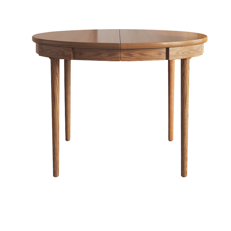 Extendable Round & Oval Oak Wood Dining Table - Perfect Design for 4 fjnl-1597