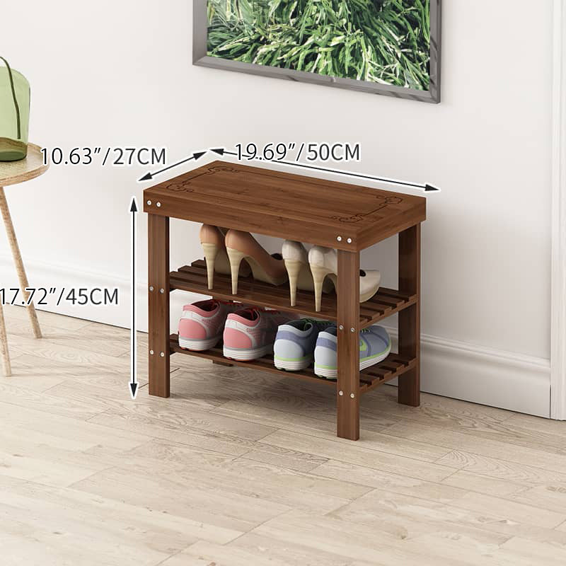 Eco-Friendly Brown Bamboo Stool for Stylish and Durable Home Decor hsl-298