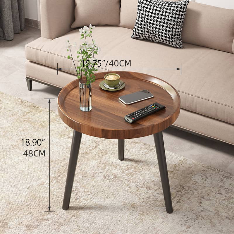 Chic Modern Wood Coffee Table round with storage: Elegan Multi-Tone for Contemporary Living fxjc-923