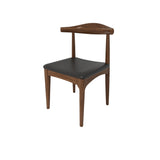Modern Solid Wood Dining Chair in Faux Leather with Multiple Choice for Diningroom - Chair*2 fjnl-1595