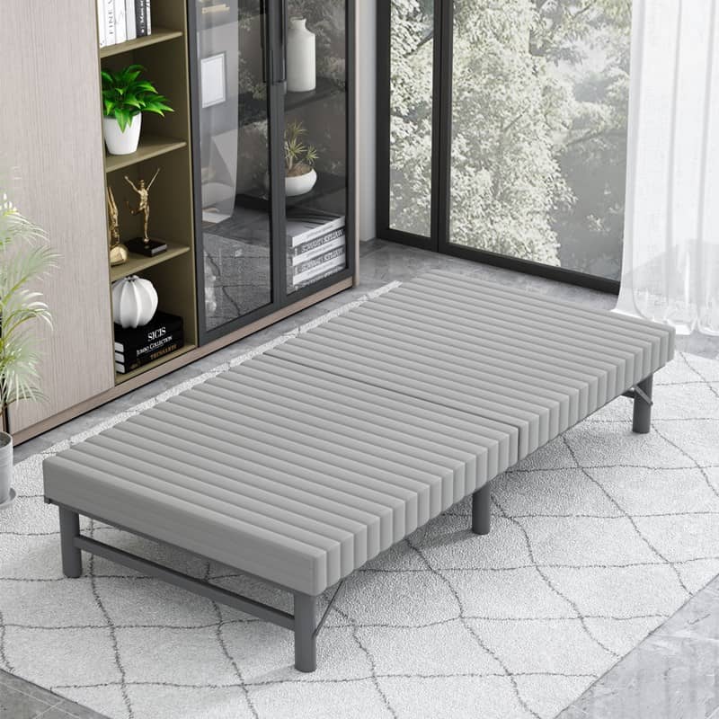 Modern Multi-Material Bed with Steel Frame and Comfortable Foam Layers fcsnm-905