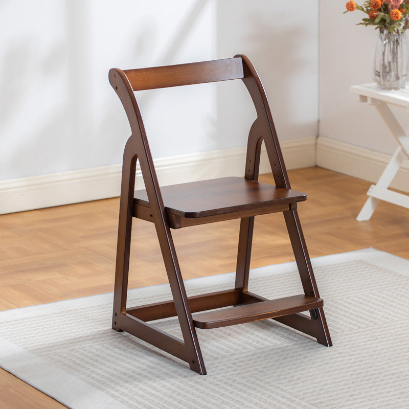 Elegant Dark Brown Bamboo Chair with Natural Wood Canvas - Stylish & Durable Seating hsl-67