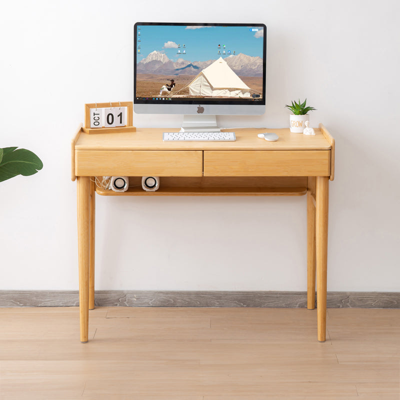 Elegant Natural Bamboo Wood Desk - Premium Quality for Modern Homes hsl-71