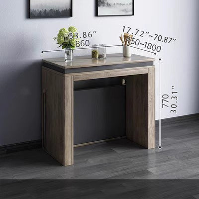 Modern Convertible Rectangular Plywood Dining Table Cabinet – Perfect for Small Space fajf-959