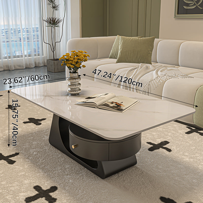 Sleek Sintered Stone Coffee Table – Modern Durable Design for Elegant Living Spaces fel-2443