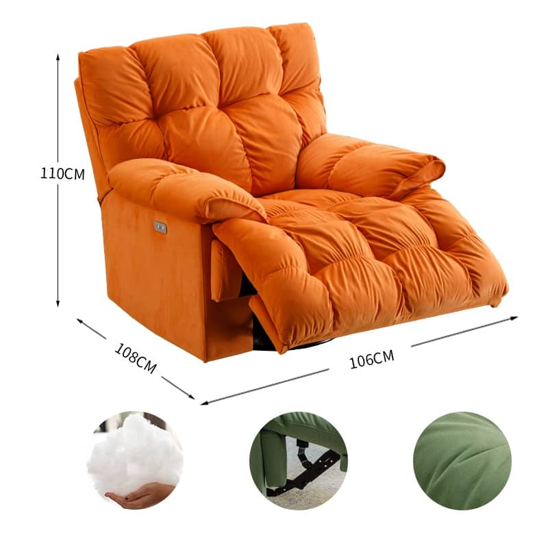 Lively Multi-Color Sofa Chair with Durable Particle Board and Metal Frame – Silicon Filled for Ultimate Comfort fykl-424