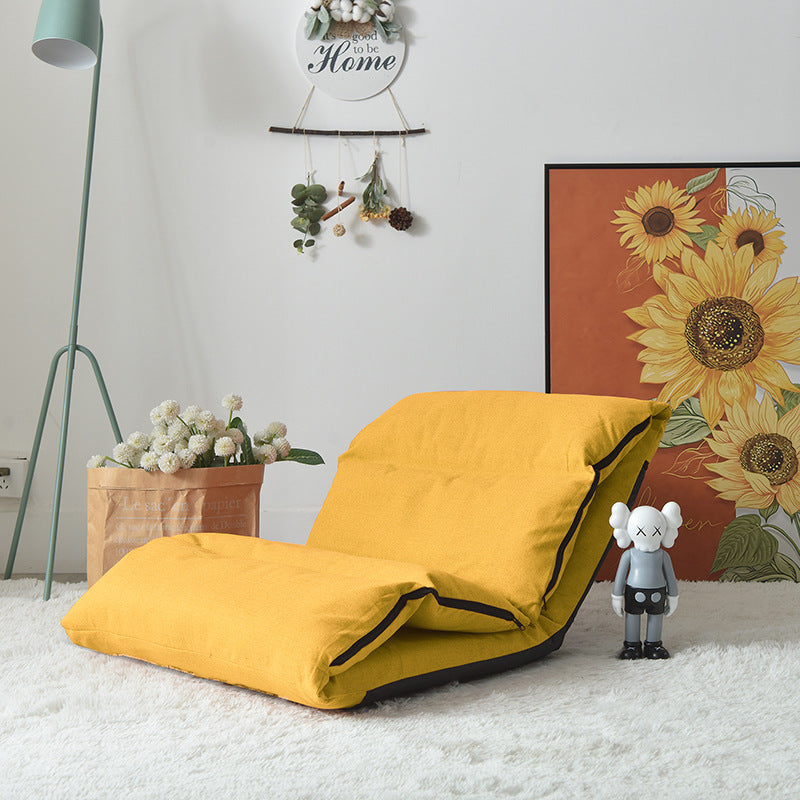 Vibrant Orange, Yellow, and Light Gray Sofa with Green Accents – Stylish and Modern Seating hmy-1057