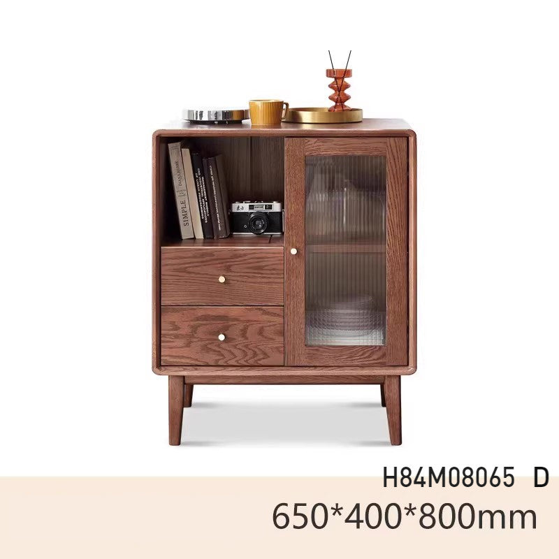 Stunning Oak Wood Cabinet for Elegant Home Storage H84M08