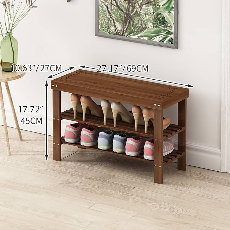 Eco-Friendly Brown Bamboo Stool for Stylish and Durable Home Decor hsl-298