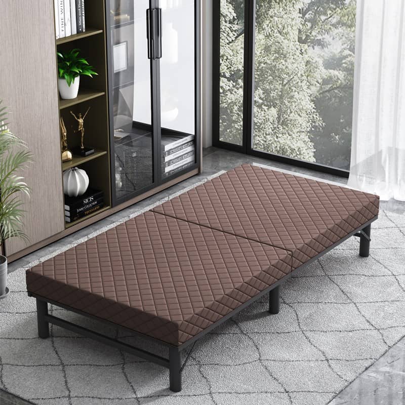 Premium Comfort Bed Mattress - Grey, Black, Light Brown, Blue - Laminated Wood, Bamboo Charcoal, Coconut Palm, Latex, Figure Cotton, Polyester Layers fcsnm-906