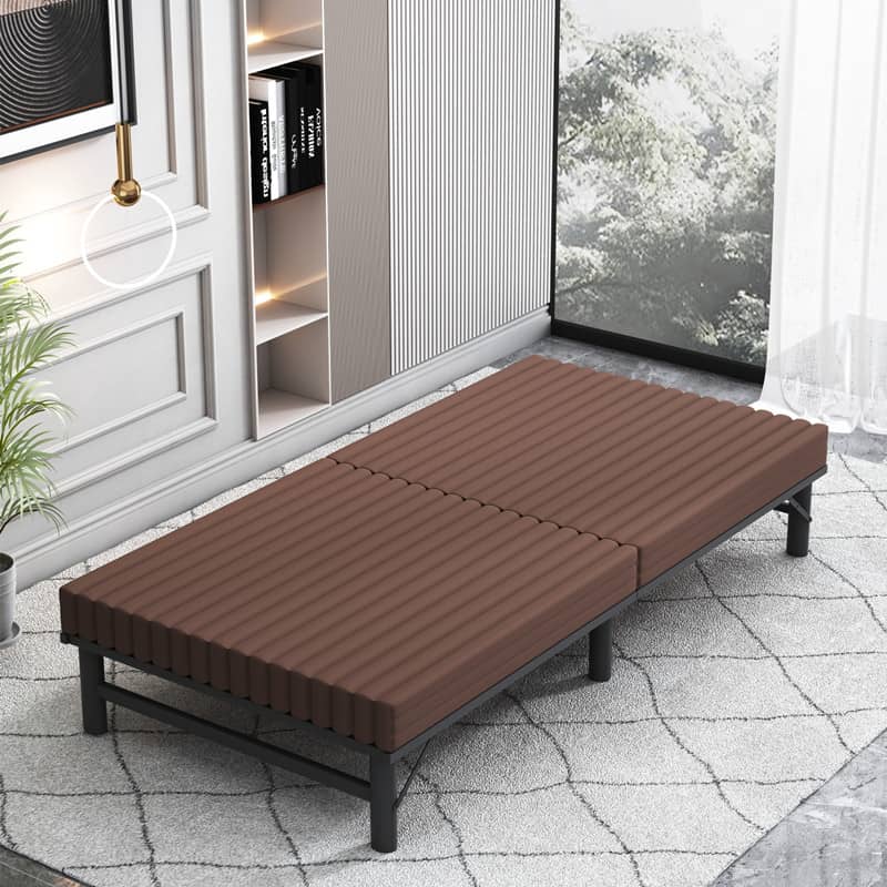 Ultimate Comfort Bed - Stylish Design in Green, Black & Brown with High-Quality Foam and Durable Laminated Wood fcsnm-907